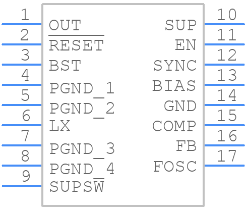 MAX20004AFOA/VY+T - Analog Devices - PCB symbol