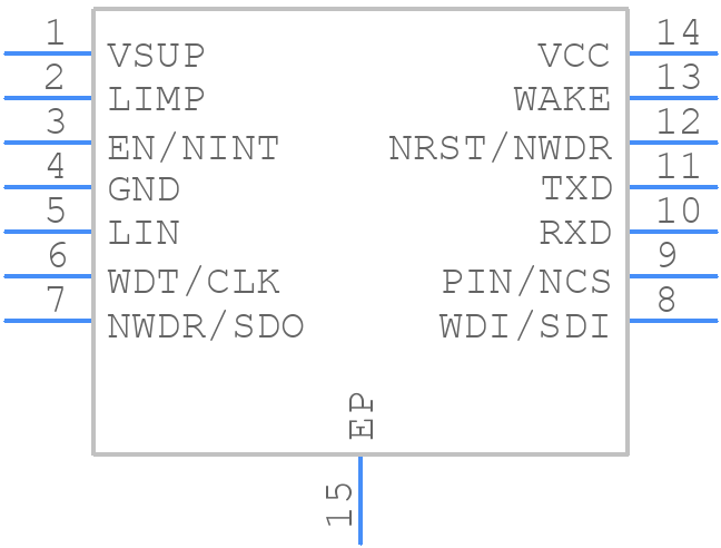 TLIN24413DMTRQ1 - Texas Instruments - PCB symbol