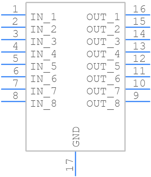 HSP061-8M16 - STMicroelectronics - PCB symbol