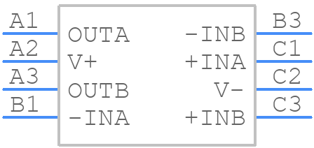 AD8606ACBZ-REEL7 - Analog Devices - PCB symbol