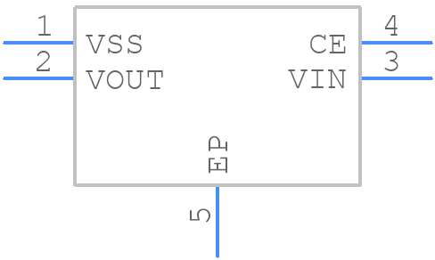 XC6223H361GR-G - Torex - PCB symbol