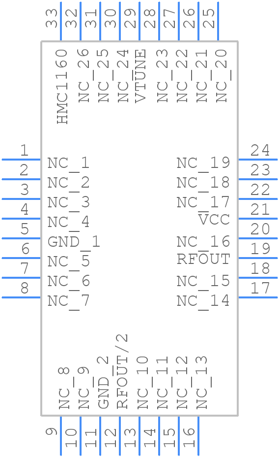 HMC1160 - Analog Devices - PCB symbol
