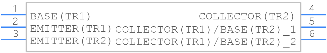 VT6X11T2R - ROHM Semiconductor - PCB symbol