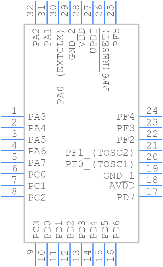 ATMEGA4808-AF - Microchip - PCB symbol