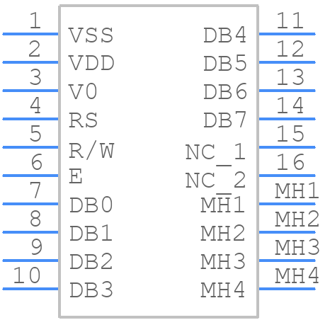 MC41605B6W-SPR-V2 - MIDAS - PCB symbol