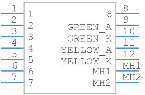 RJE73-188-00440 - Amphenol - PCB symbol