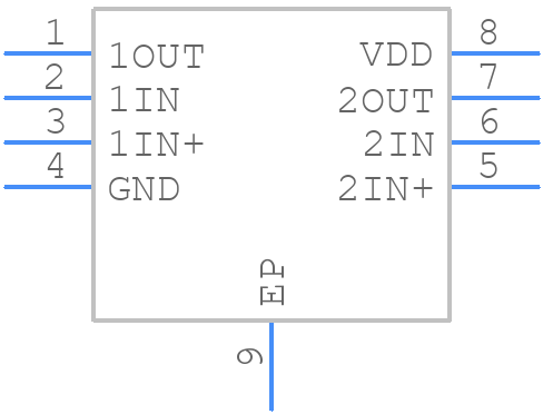 TLC082CDGNG4 - Texas Instruments - PCB symbol