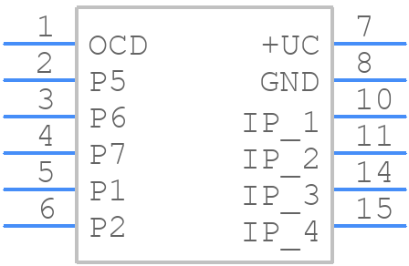 HO 150-PW-0000 - LEM - PCB symbol