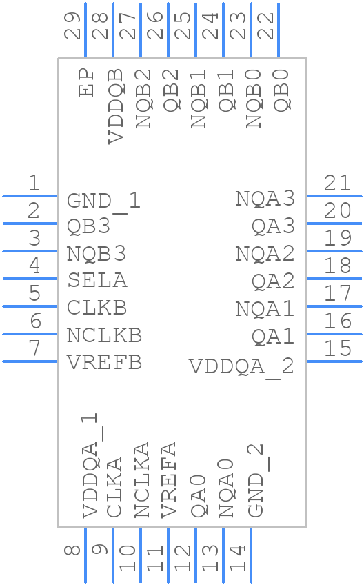 8P34S2104NBGI - Renesas Electronics - PCB symbol