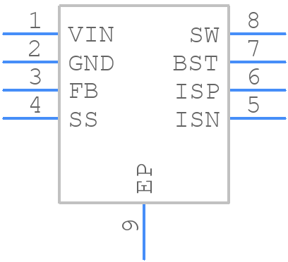MP2492DN-LF-Z - Monolithic Power Systems (MPS) - PCB symbol