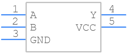 74LVC1G32QSE-7 - Diodes Incorporated - PCB symbol