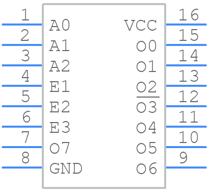 MC74LCX138DTR2G - onsemi - PCB symbol