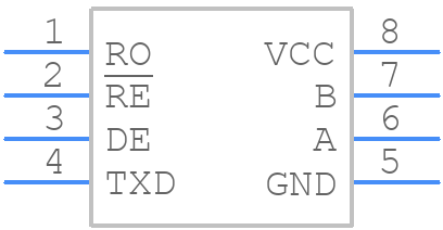 MAX3444EESA+T - Analog Devices - PCB symbol