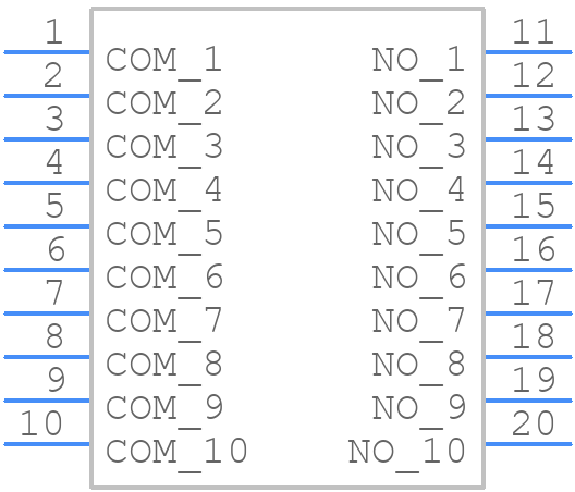 DHN-10F-T-V-T/R - Diptronics - PCB symbol