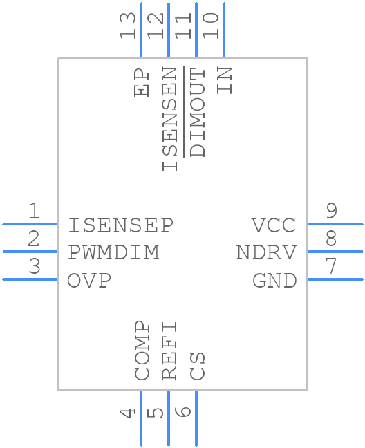 MAX25611AATC/VY+ - Analog Devices - PCB symbol