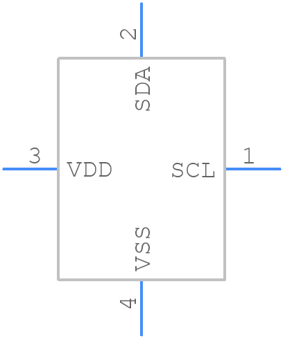TSD305-1SL10 - TE Connectivity - PCB symbol