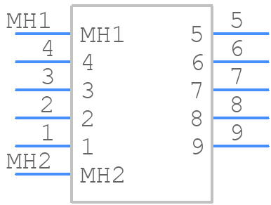 10117836-011LF - Amphenol - PCB symbol