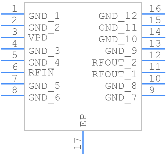 HMC453QS16GE - Analog Devices - PCB symbol