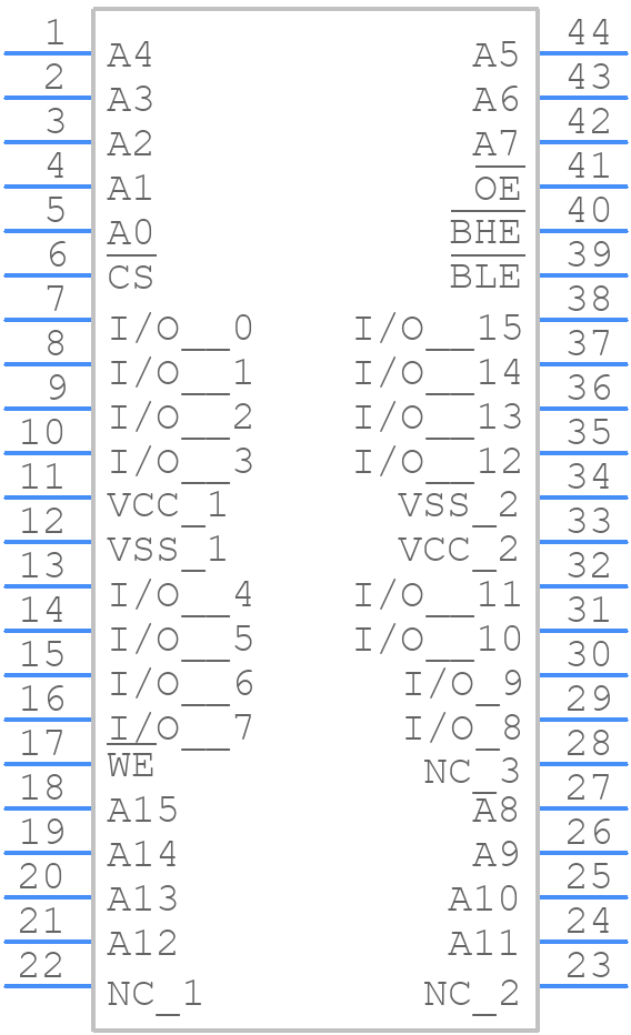 71016S20YGI8 - Renesas Electronics - PCB symbol