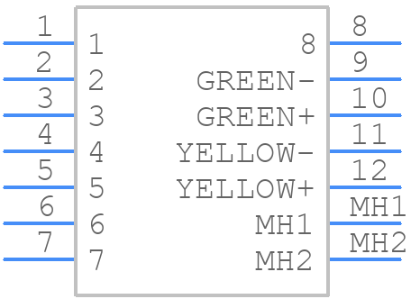 DS1128-09-S8B8S - CONNFLY Elec - PCB symbol