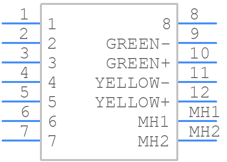 DS1128-09-S8B8S - Connfly - PCB symbol