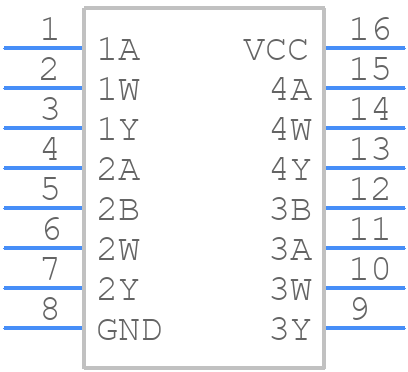 SN74265N - Texas Instruments - PCB symbol