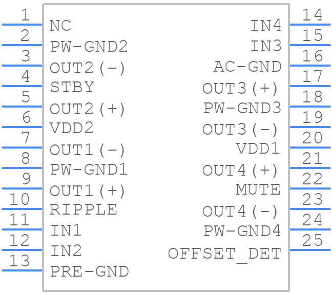 TCB502HQ - Toshiba - PCB symbol