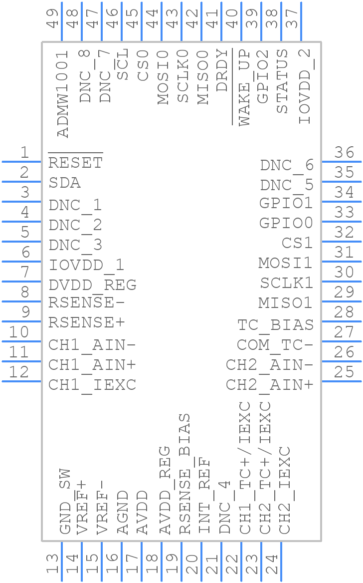 ADMW1001BCPZ - Analog Devices - PCB symbol