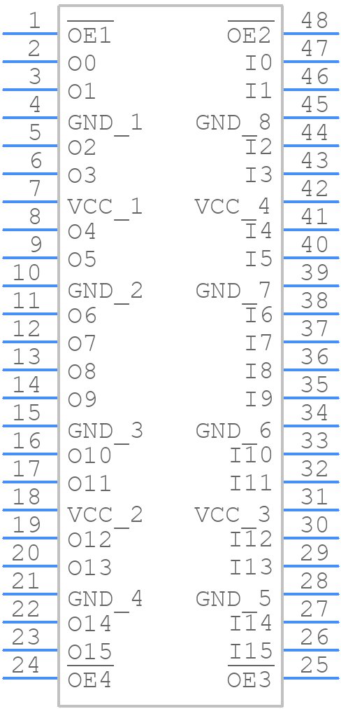 74VCX16244MTDX - onsemi - PCB symbol