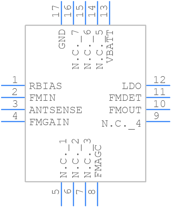 MAX2181ETE/V+T - Analog Devices - PCB symbol