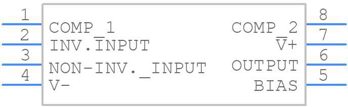 CA3078EZ - Renesas Electronics - PCB symbol