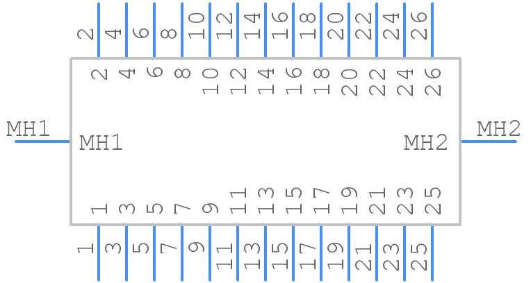 N3429-5202RB - 3M - PCB symbol