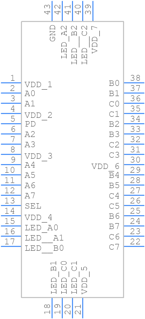 TS3L501ERUAR - Texas Instruments - PCB symbol