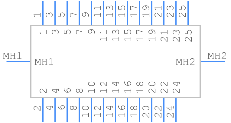 DCCM25SBSP - Cinch Connectivity Solutions - PCB symbol