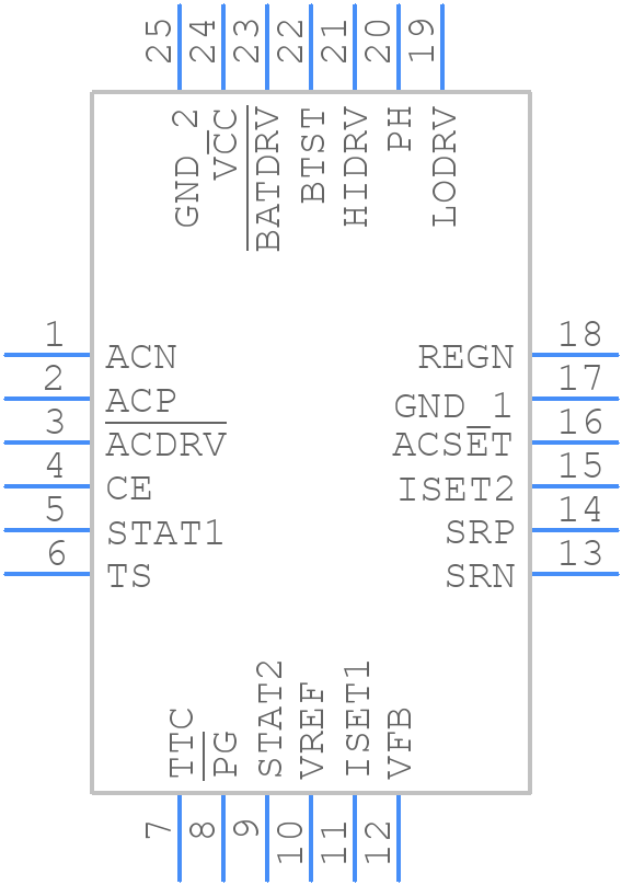 BQ24610RGET - Texas Instruments - PCB symbol