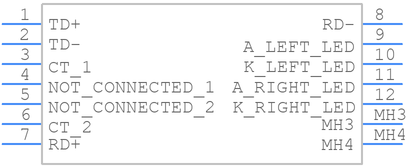 ARJ11B-MBSAO-A-B-ELU2 - ABRACON - PCB symbol