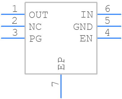 TPS7A2525DRVR - Texas Instruments - PCB symbol