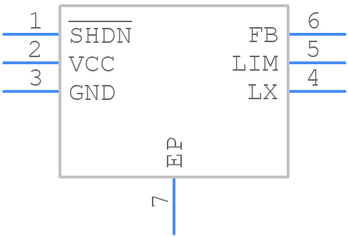 MAX1605ETT+ - Analog Devices - PCB symbol