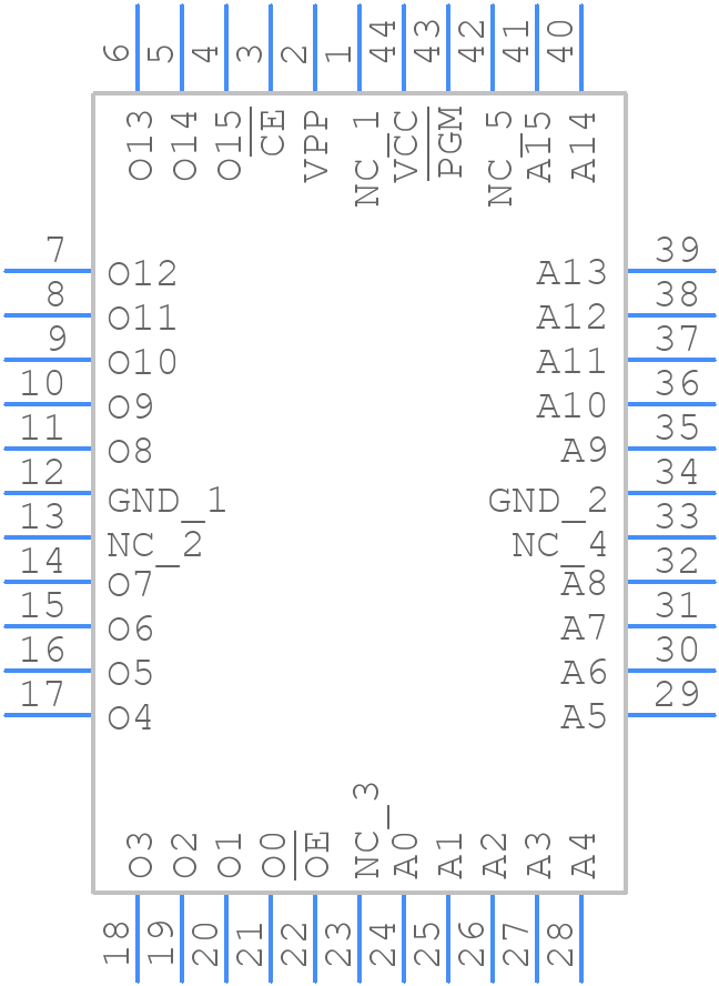 AT27BV1024-90JU - Microchip - PCB symbol