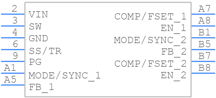 TPS62812QWRWYRQ1 - Texas Instruments - PCB symbol