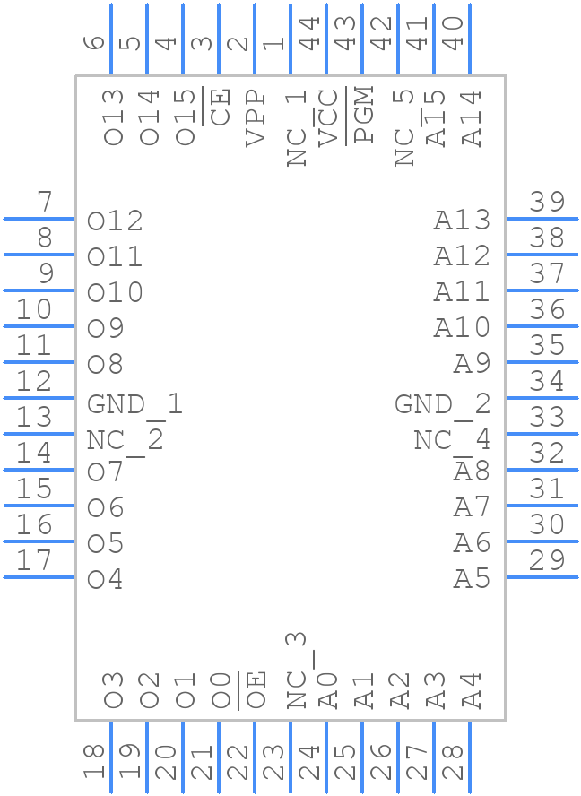 AT27C1024-45JU - Microchip - PCB symbol