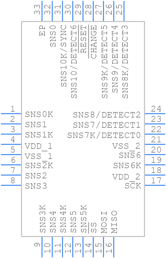 AT42QT1110-MU - Microchip - PCB symbol
