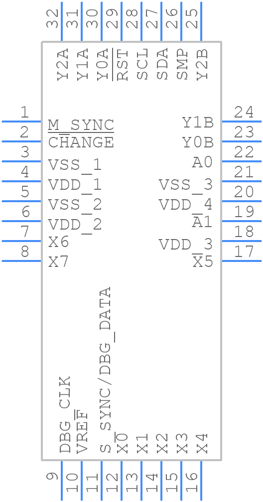 AT42QT1244-AU - Microchip - PCB symbol