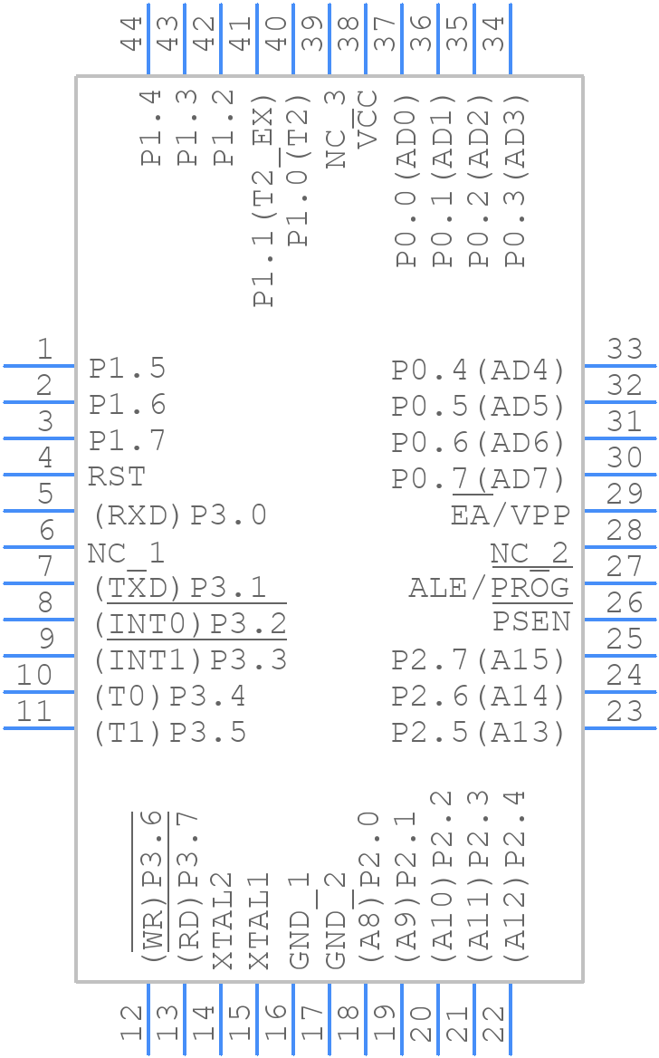 AT89C55WD-24AU - Microchip - PCB symbol