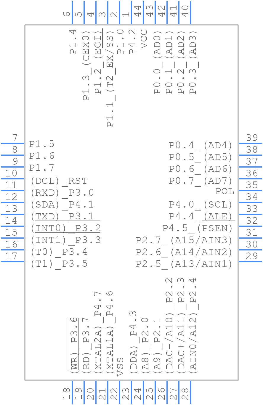 AT89LP51RB2-20JU - Microchip - PCB symbol