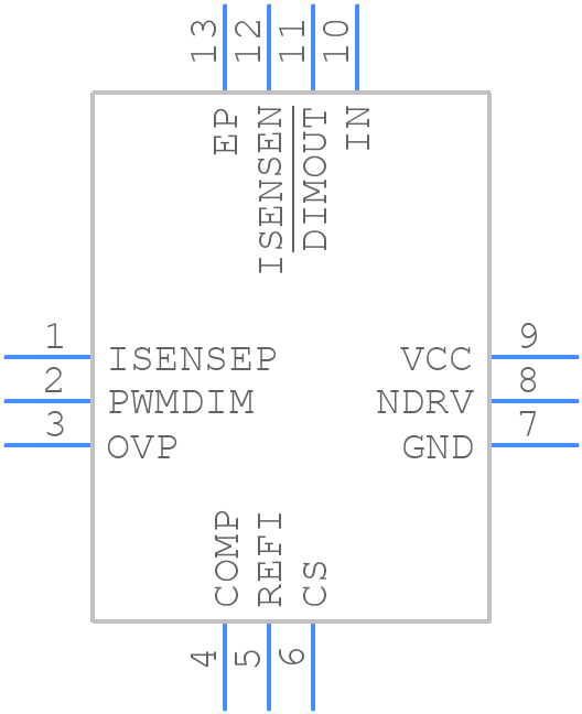 MAX25611DATC/VY+ - Analog Devices - PCB symbol