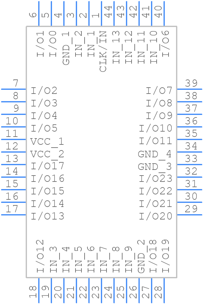 ATF2500C-15JU - Microchip - PCB symbol