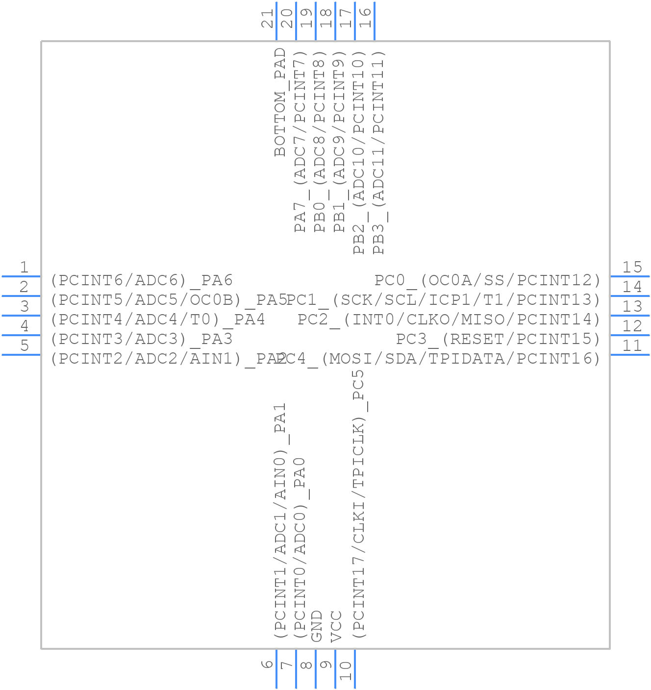 ATTINY40-MMH - Microchip - PCB symbol