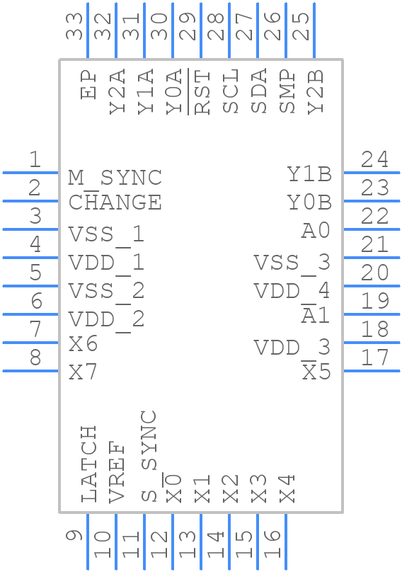 QT60240-ISG - Microchip - PCB symbol