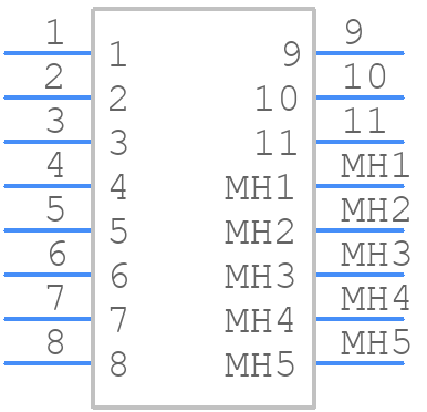 STX-3100-11N - Kycon - PCB symbol